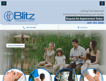 Tablet Screenshot of blitzchiropractic.com
